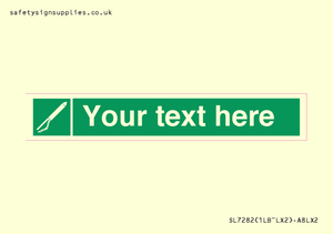 Custom sign safe condition Line throwing appliance